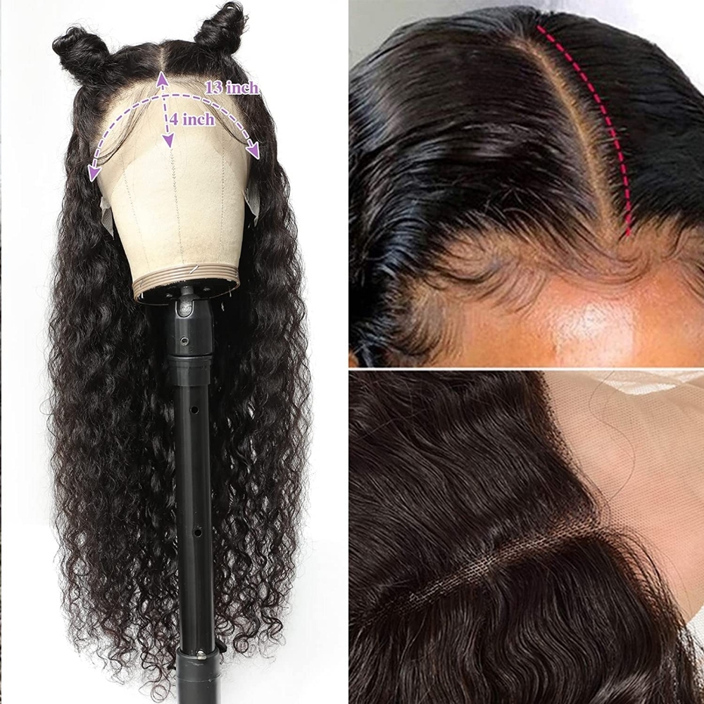 Deep Wave Lace Front Human Hair Wig 20 inches - Picture 2 of 6